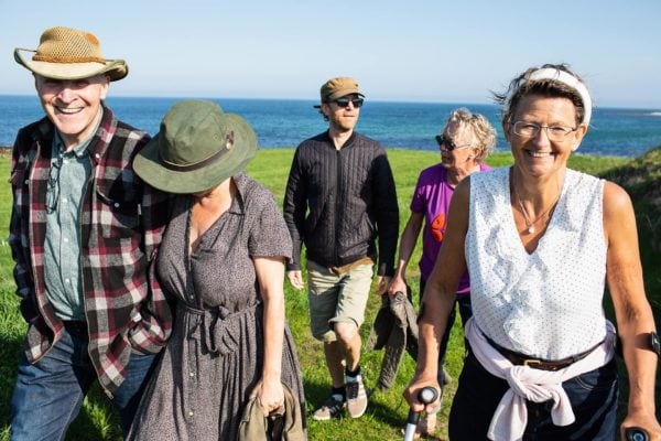 Vandretur ved havet og i grønne omgivelser