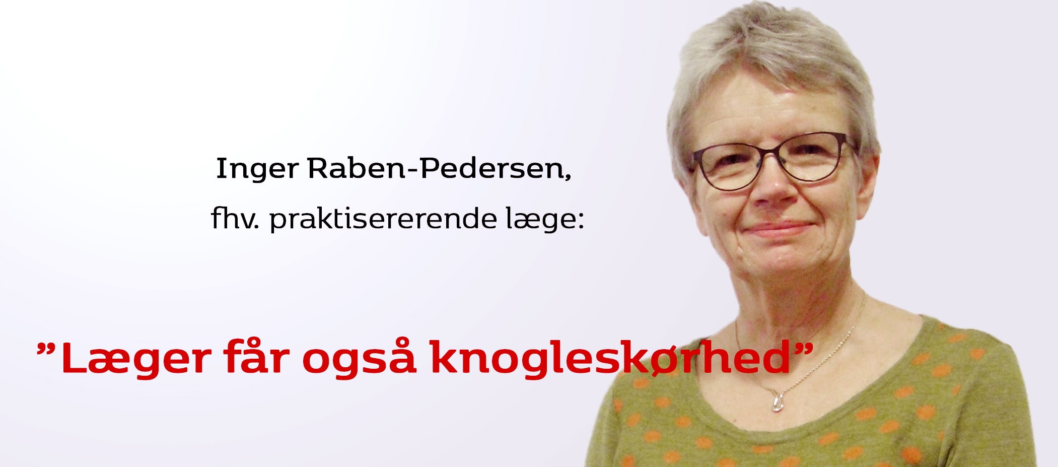 Læger får også knogleskørhed - Osteoporose.dk